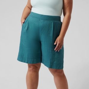 NWT Athleta 100% Linen Playa Women's Shorts Size 12